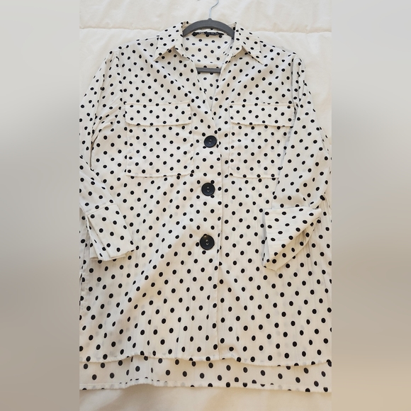 Zara Polka Dot Blouse Size XS. Fits size S as well - Picture 12 of 14
